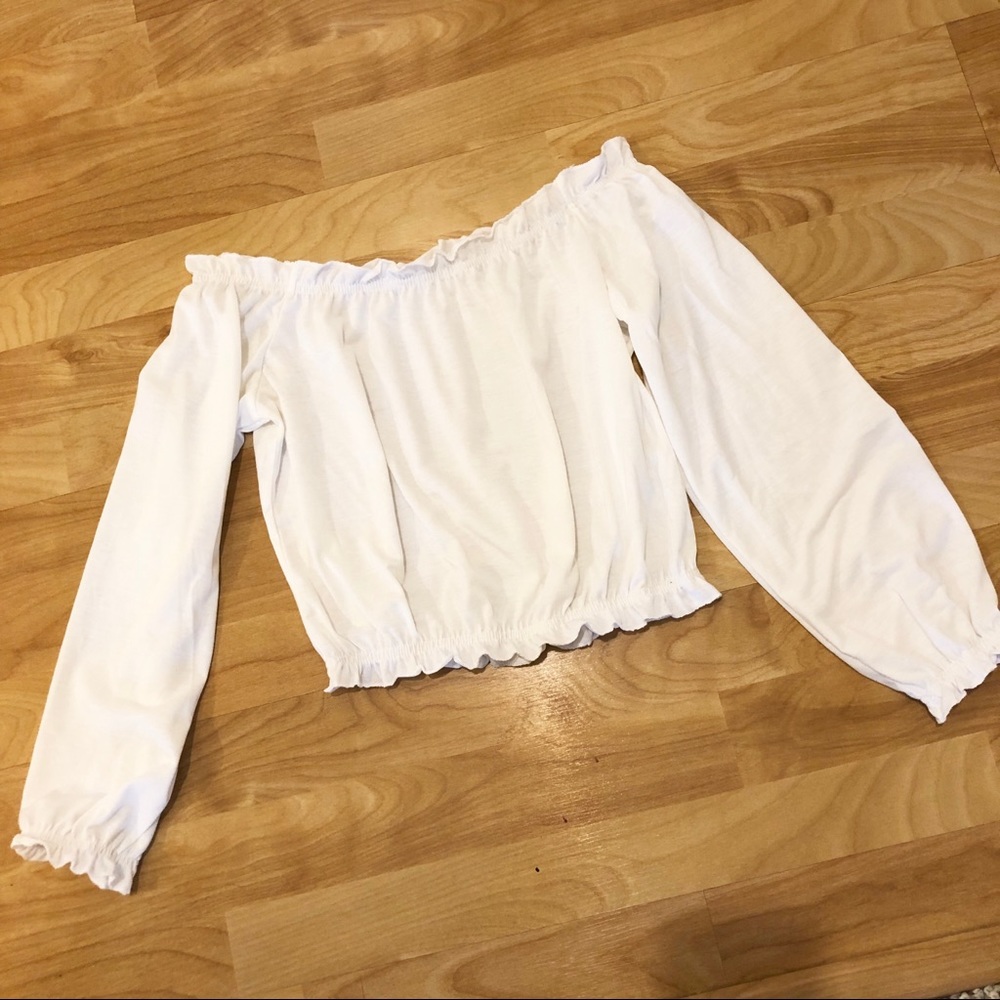 Off the shoulder crop top